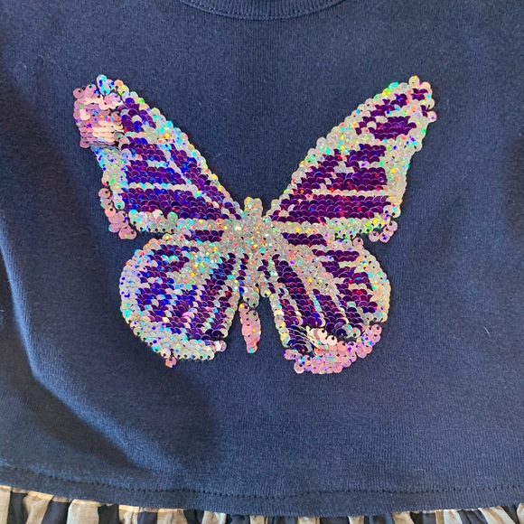 NEW Gap Girls Sequin Flip Butterfly Dress XS - Picture 2 of 6